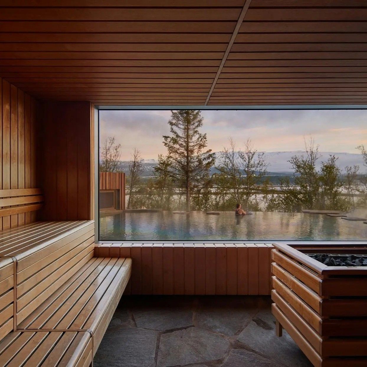 Forest Lagoon Sauna, Iceland 