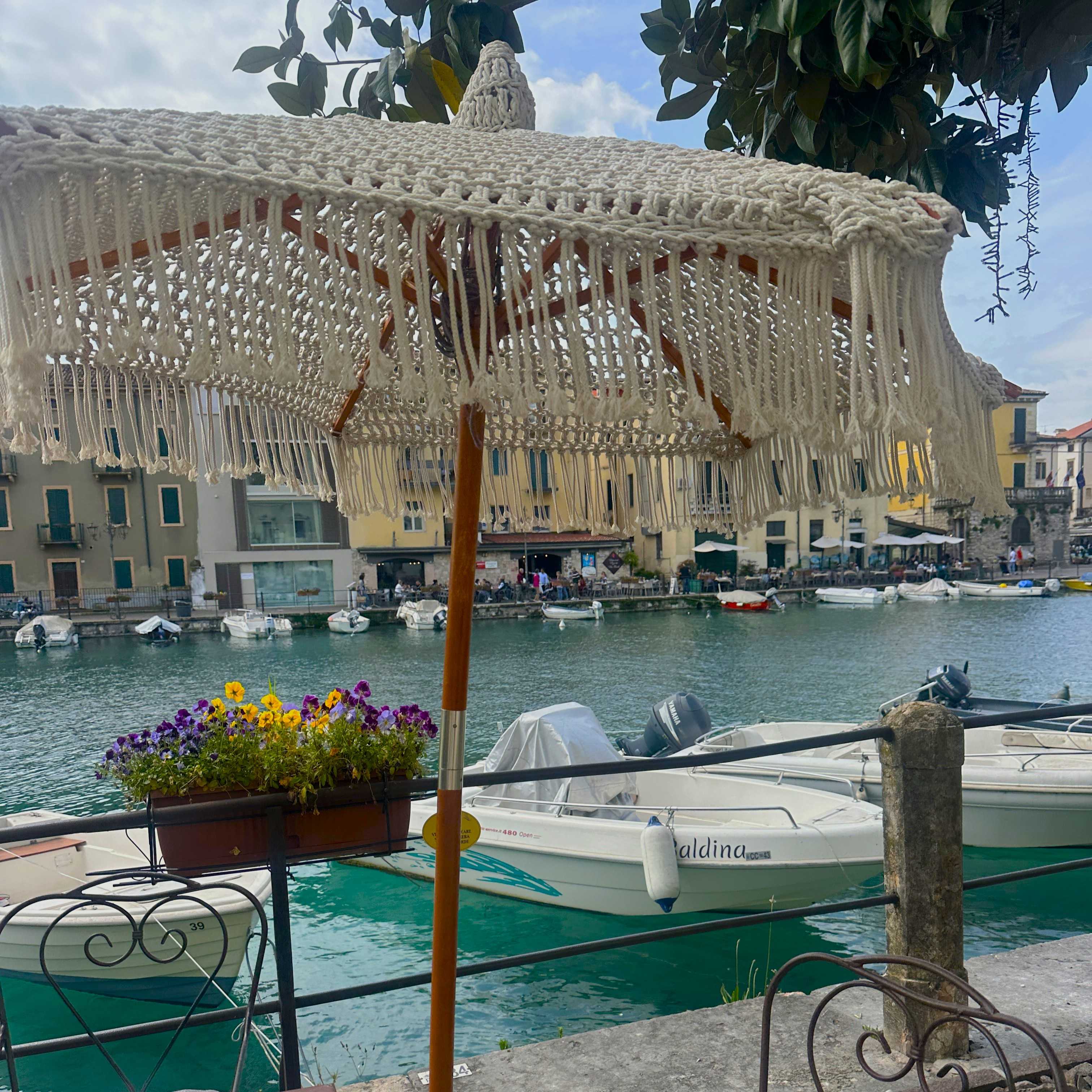 Peschiera waterside in Lake Garda