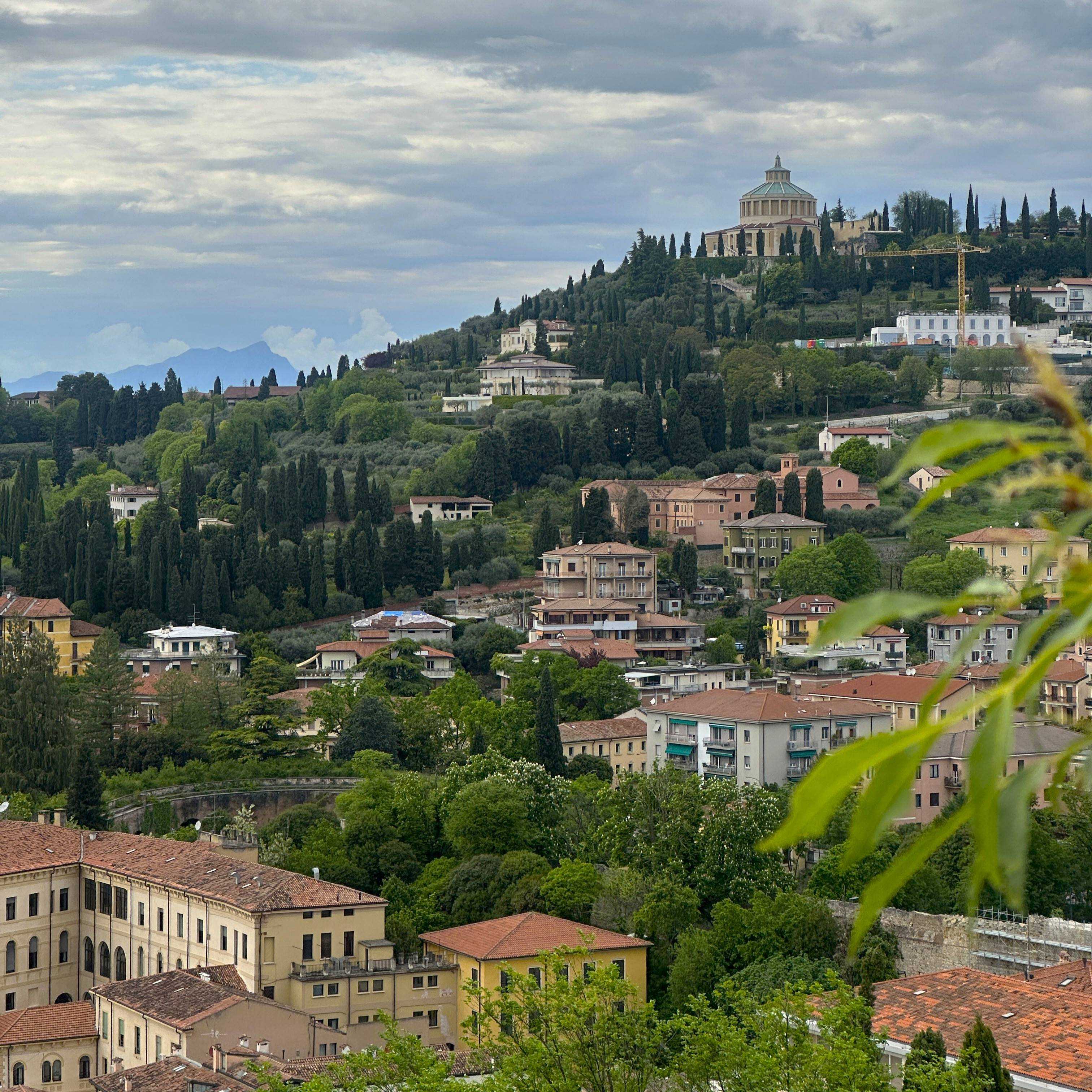 View of Verona from Funicolare di Castel San Pietro
