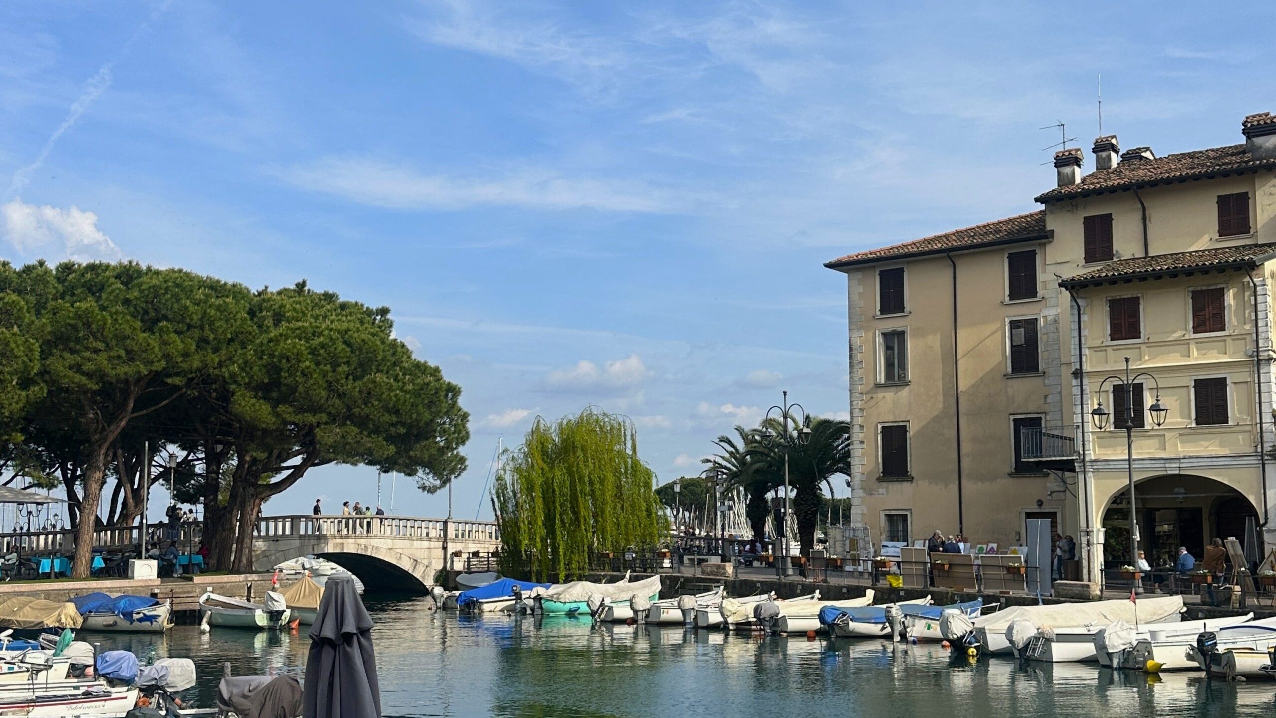 Desenzano del Garda waterside with boats